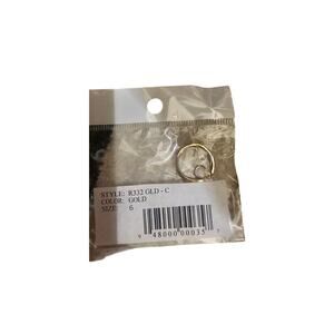 Open back ring with dangling pearl.  Size 6